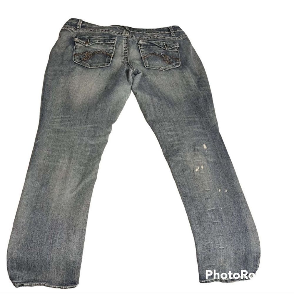 Mossimo Supply Co. Skinny Fit Jeans Juniors Size 17 Good Used Condition - Picture 3 of 3
